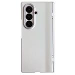 For Samsung Galaxy Z Fold7 5G Integrated Spring Axis Skin Feel Phone Case(Silver)