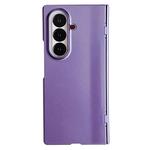 For Samsung Galaxy Z Fold7 5G Integrated Spring Axis Skin Feel Phone Case(Purple)