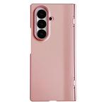 For Samsung Galaxy Z Fold7 5G Integrated Spring Axis Skin Feel Phone Case(Rose Gold)