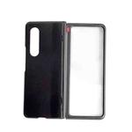 For Samsung Galaxy Z Fold3 5G Integrated Spring Axis Skin Feel Phone Case(Black)