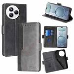 For Xiaomi Civi 5 Pro 5G Contrast Color Side Buckle Leather Phone Case(Black + Grey)