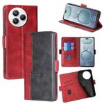 For Xiaomi Civi 5 Pro 5G Contrast Color Side Buckle Leather Phone Case(Red + Black)
