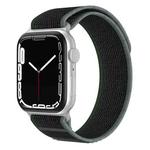 For Apple Watch 46mm / 49mm / 45mm / 44mm xDfind Dual-Section Loop Nylon Watch Band(Black Blue)