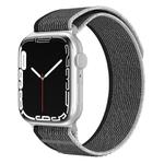 For Apple Watch 42mm / 41mm / 40mm / 38mm xDfind Dual-Section Loop Nylon Watch Band(Black Grey)