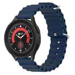 20mm xDfind Ocean Style Silicone Solid Color Watch Band(Dark Blue)