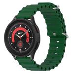 22mm xDfind Ocean Style Silicone Solid Color Watch Band(Army Green)