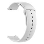 20mm xDfind Pure Color Silicone Watch Band(White)