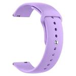 20mm xDfind Pure Color Silicone Watch Band(Purple)