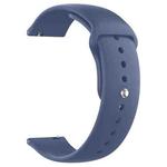 22mm xDfind Pure Color Silicone Watch Band(Navy Blue)