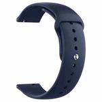 22mm xDfind Pure Color Silicone Watch Band(Dark Blue)