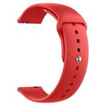 22mm xDfind Pure Color Silicone Watch Band(Red)