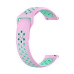 22mm xDfind Two-color Silicone Watch Band(Pink Mint Green)