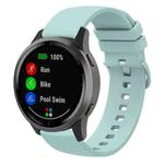 20mm xDfind Flat Pure Color Silicone Watch Band(Emerald Green)