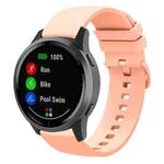 22mm xDfind Flat Pure Color Silicone Watch Band(Pink)