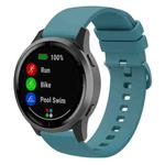 22mm xDfind Flat Pure Color Silicone Watch Band(Pine Needle Green)