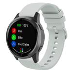 18mm xDfind Flat Pure Color Silicone Watch Band(Cloud Grey)
