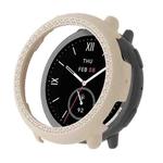 For Amazfit Active 2 Diamond Half Coverage PC Watch Protective Case(Ivory White)