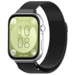 For Huawei Watch Fit3 xDfind Milanese Metal Watch Band(Black)