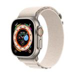 For Apple Watch 46mm / 49mm / 45mm / 44mm xDfind Aline Nylon Loop Watch Band(Starlight)