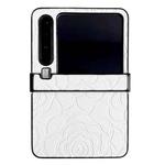 For Huawei Pura X Three-stage Impression Camellia Pattern Protective Phone Case(White)