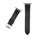 For Apple Watch 46mm / 49mm / 45mm / 44mm xDfind Crazy Horse Texture Leather Watch Band(Black)