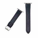 For Apple Watch 42mm / 41mm / 40mm / 38mm xDfind Crazy Horse Texture Leather Watch Band(Dark Blue)