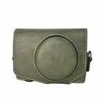 For Canon PowerShot SX740 HS Retro Litchi Texture Leather Full Body Camera Case Bag with Strap(Green)