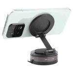 CCT30-2 Suction Cup Magnetic Rotating Phone Holder(Black)