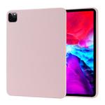 For iPad Pro 12.9 (2020) Liquid Silicone Shockproof Full Coverage Tablet Case(Pink)