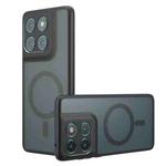 For Motorola Edge 60 Pro Armor MagSafe PC Hybrid TPU Phone Case(Frosted Black)