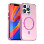 For iPhone 13 Pro Candy Diamond Magsafe Frosted PC Hybrid TPU Phone Case(Red)