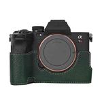For Sony ILCE7RM5 / A7R5 Litchi Texture PU Leather Camera Half Case Base(Green)