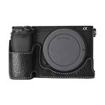 For Sony ILCE-6400 / A6300 / A6200 Litchi Texture PU Leather Camera Half Case Base(Black)