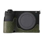 For Sony ILCE-6700 / A6700 Litchi Texture PU Leather Camera Half Case Base(Green)