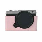 For Panasonic LUMIX S9 Litchi Texture PU Leather Camera Half Case Base(Pink)
