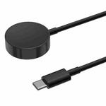 For Samsung Galaxy Watch 7 / 6 / 5 xDfind Aluminum Alloy Magnetic Charging Cable, Port:USB-C(Black)