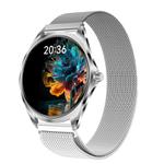 H78 1.43 inch AMOLED Screen Health & Fitness Smart Watch IP67 Waterproof Support BT Call(Silver Milanese)