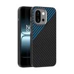 For OnePlus 13T ABEEL C Carbon Fiber Series 6D Micro Relief MagSafe Phone Case(Black Blue)