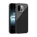 For OnePlus 13T ABEEL C Carbon Fiber Series 6D Micro Relief MagSafe Phone Case(Black Grey)
