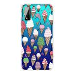 For Huawei P smart 2020 Coloured Drawing Pattern Highly Transparent TPU Protective Case(Ice Cream)