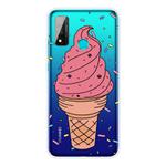 For Huawei P smart 2020 Coloured Drawing Pattern Highly Transparent TPU Protective Case(Big Cone)
