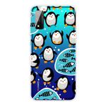 For Huawei P smart 2020 Coloured Drawing Pattern Highly Transparent TPU Protective Case(Penguin)