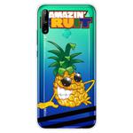 For Huawei P40 Lite E Coloured Drawing Pattern Highly Transparent TPU Protective Case(Pineapple)