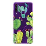 For Huawei Y6p (2020) Coloured Drawing Pattern Highly Transparent TPU Protective Case(Icactus)