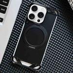 For iPhone 13 Pro Frameless Aromatherapy MagSafe Holder Phone Case(Black)