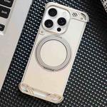 For iPhone 14 Pro Max Frameless Aromatherapy MagSafe Holder Phone Case(Titanium)