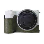 For Sony Alpha ZV-E10 II / ZV-E10M2 Litchi Texture PU Leather Camera Half Case Base(Green)