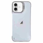 For iPhone 16 Ultra-thin Transparent Frameless Lens Holder Phone Case