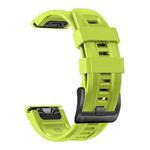 For Gamin 26mm xDfind Silicone Sport Pure Color Watch Band(Lime)