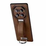 For Huawei Mate 70 RS Ultimate SULADA PC Hybrid Leather Texture Skin Feel Precise Hole Phone Case(Brown)